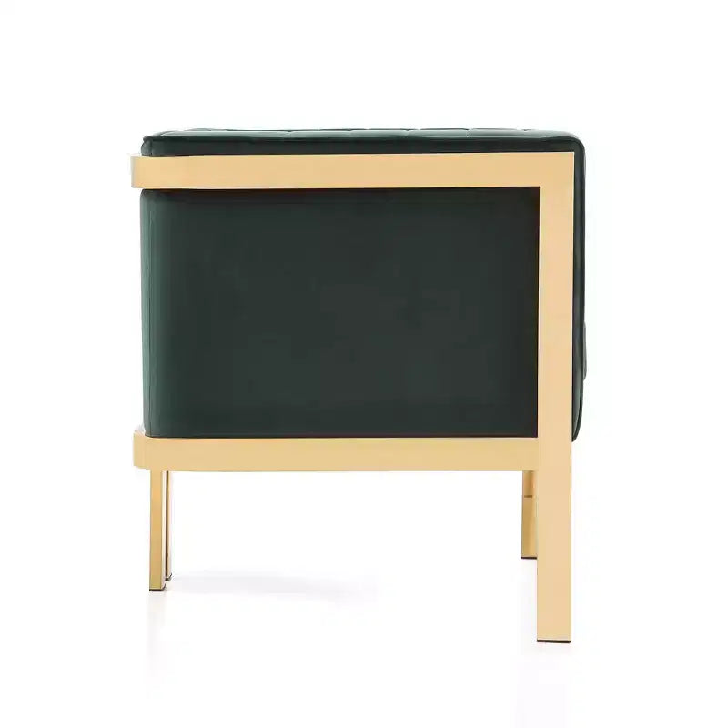 Lot de 2 fauteuils d'appoint en velours