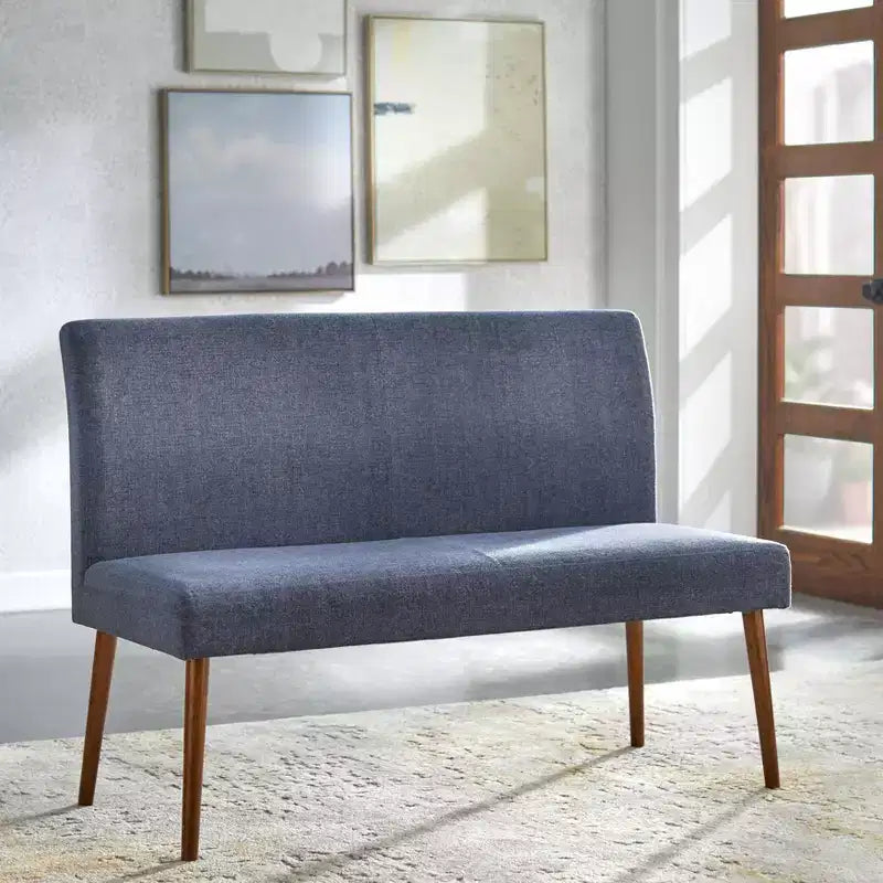 Buylateral Ripton Mid Century Modern Upholstered Dining Bench