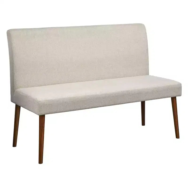 Banc de salle à manger capitonné moderne du milieu du siècle