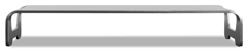 Mount-It! Aluminum Monitor Stand For iMac - Metal Monitor Stand Desktop Organizer w/ Keyboard Storage - Universal Monitor Riser For PC & Laptop