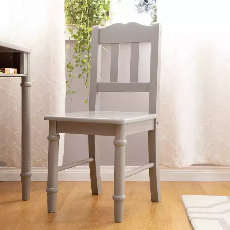 Ensemble Bureau et Chaise pour Enfants : Table d'Étude en Bois avec Tiroir de Rangement et Chaise pour Filles | Ensemble Bureau pour Chambre d'Enfants