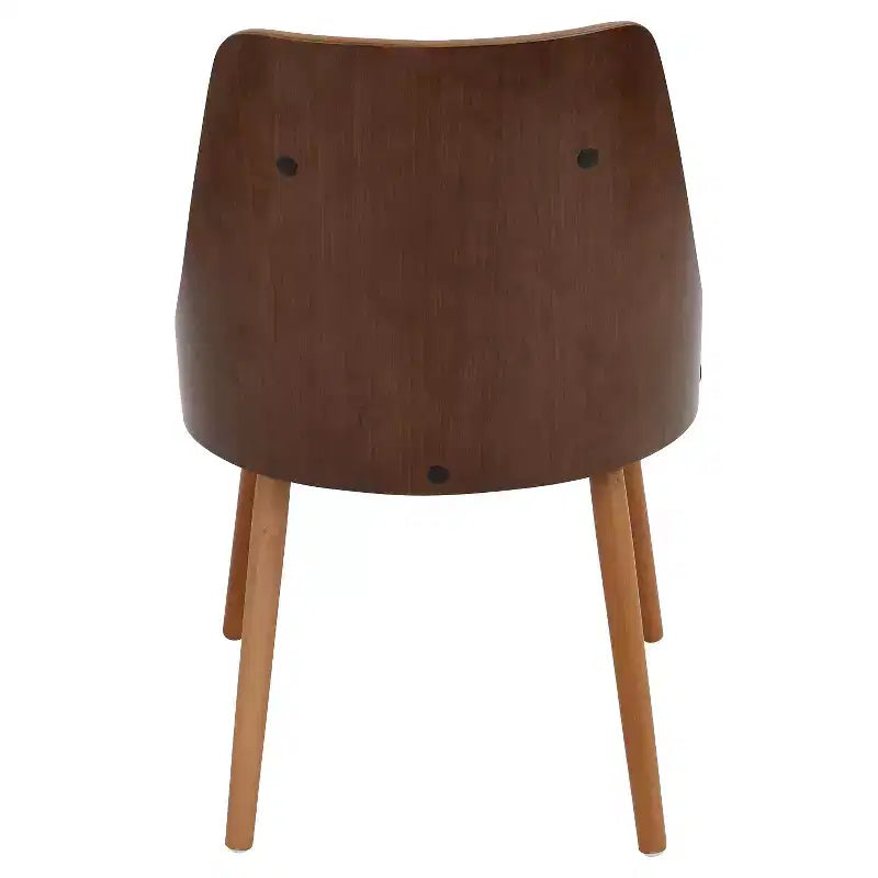 Gianna Mid Century Modern Walnut Dining Chair - Lumisource