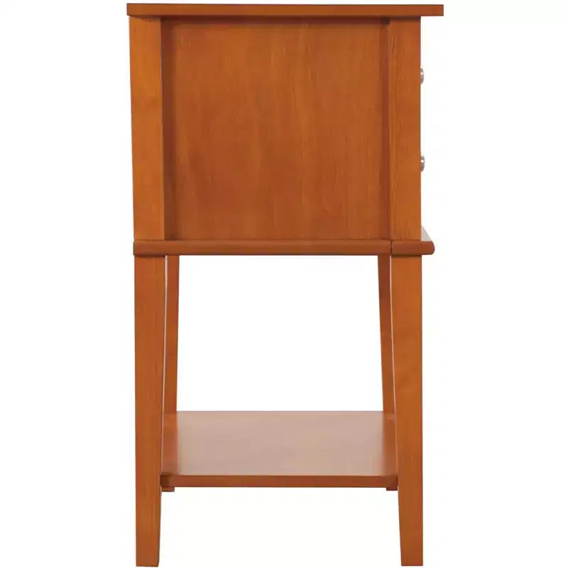Table de chevet à 2 tiroirs (71,12 cm H x 55,88 cm L x 40,64 cm P)