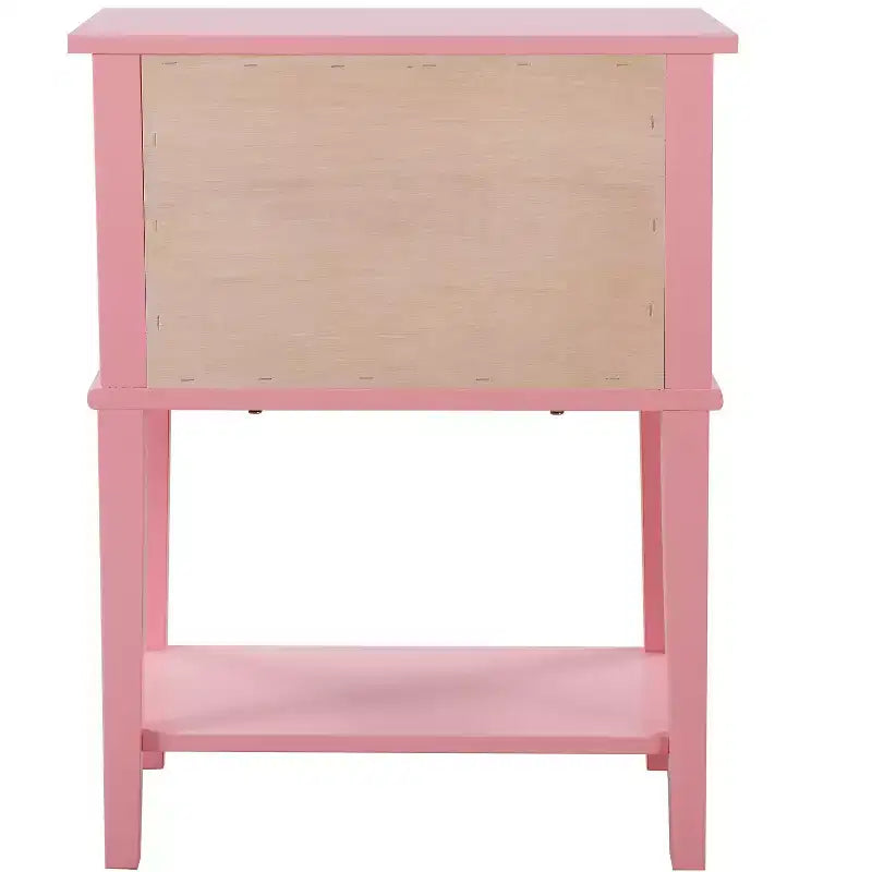 Table de chevet à 2 tiroirs (71,12 cm H x 55,88 cm L x 40,64 cm P)