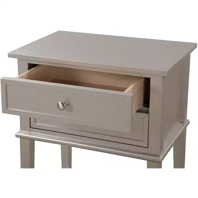 Table de chevet à 2 tiroirs (71,12 cm H x 55,88 cm L x 40,64 cm P)