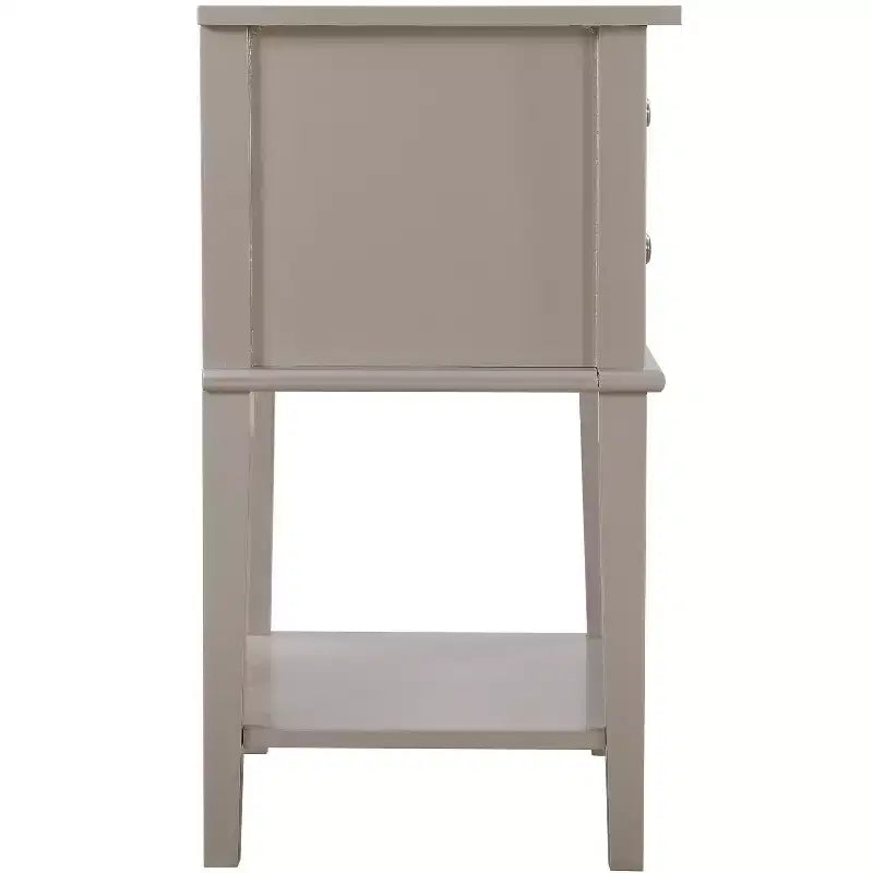 Table de chevet à 2 tiroirs (71,12 cm H x 55,88 cm L x 40,64 cm P)