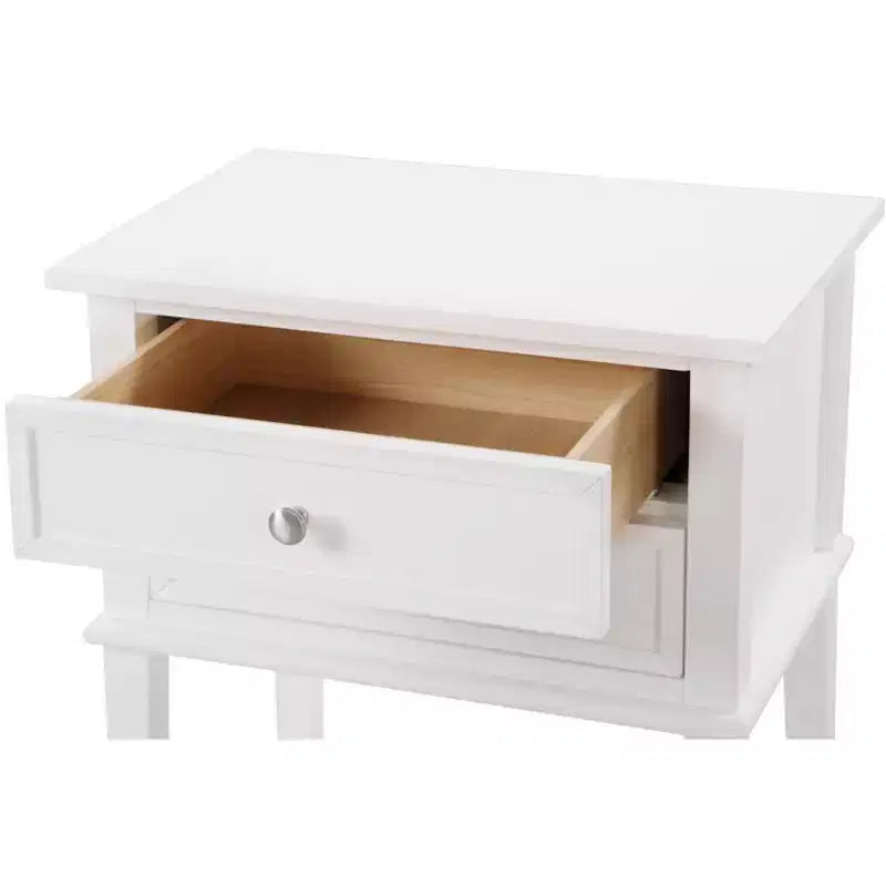 Table de chevet à 2 tiroirs (71,12 cm H x 55,88 cm L x 40,64 cm P)