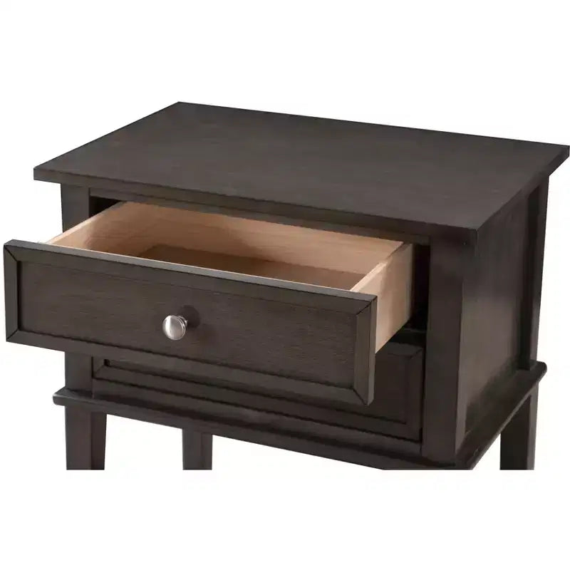 Table de chevet à 2 tiroirs (71,12 cm H x 55,88 cm L x 40,64 cm P)