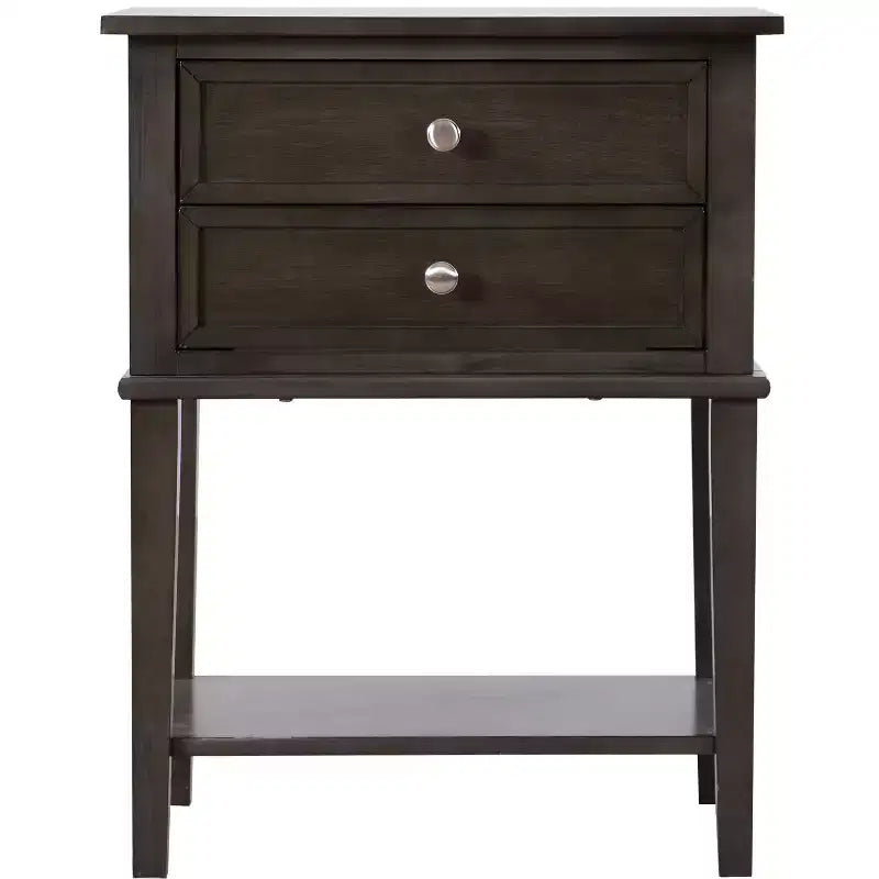 Passion Furniture Newton 2-Drawer Nightstand (28 in. H x 22 in. W x 16 in. D)