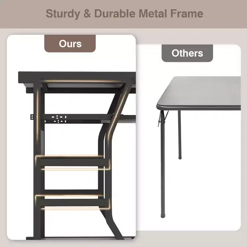 Costway 29.5'' Mobile Computer Desk Rolling Laptop Cart with Pull-out Keyboard Tray & Shelf