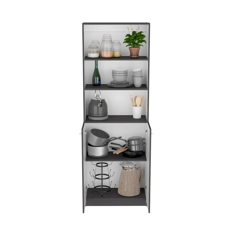 Kenyon 3pc Bookcase set 74 Wide 4-Shelf Double Cabinet