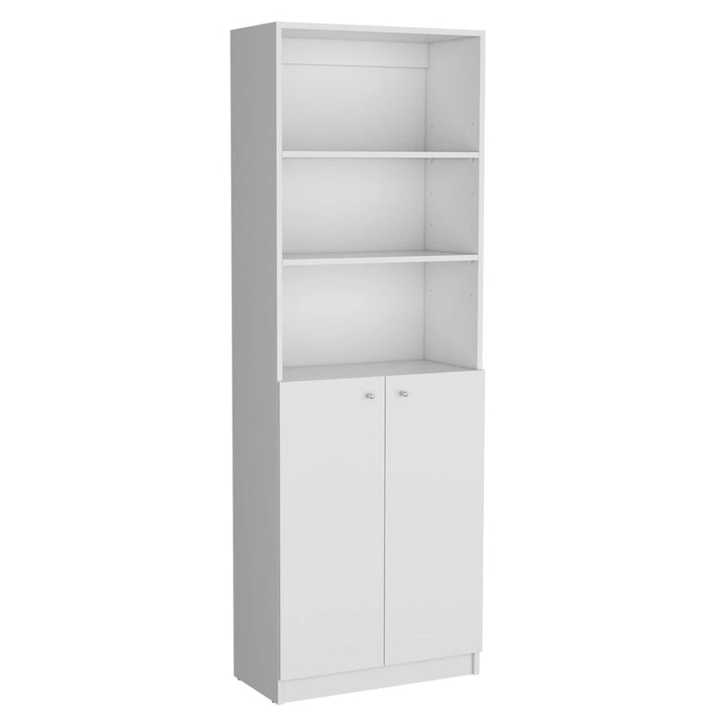 Kenyon 3pc Bookcase set 74 Wide 4-Shelf Double Cabinet