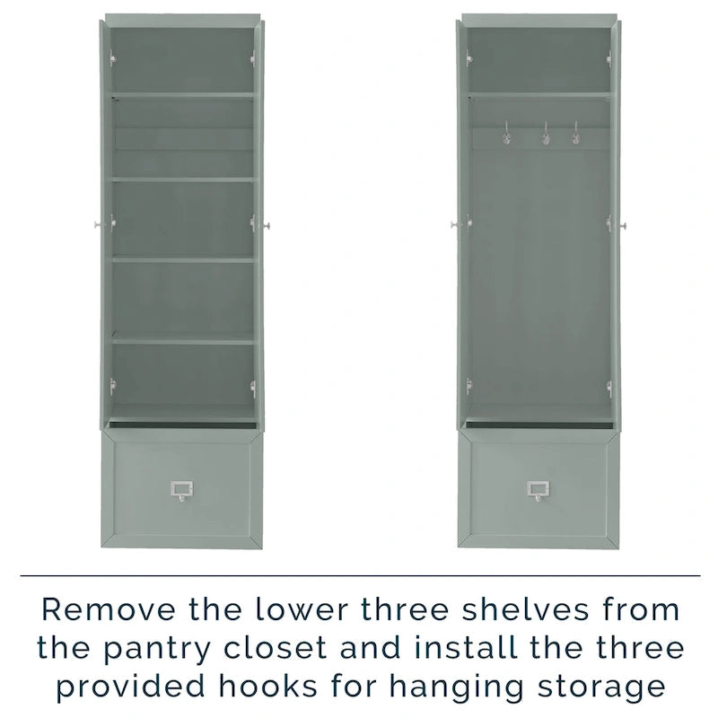 Crosley Harper 2Pc Entryway Set - 12.5 x 44 x74