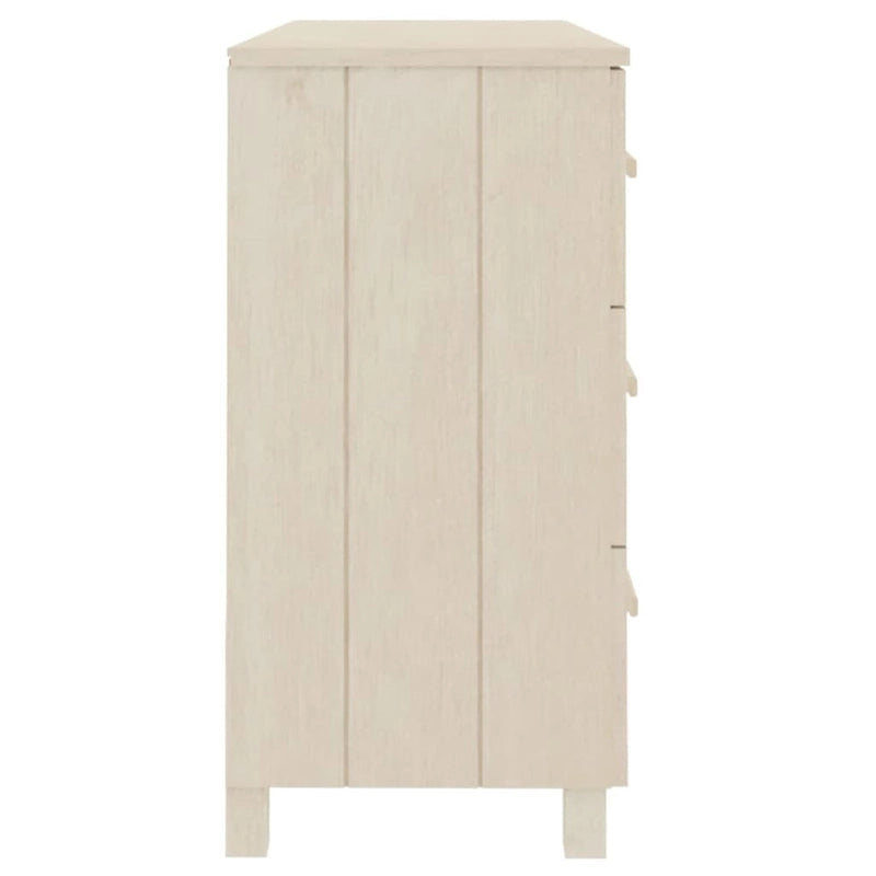 vidaXL Sideboard Buffet Console Cabinet with Storage HAMAR Solid Wood Pine - 44.5 x 15.7 x 31.5