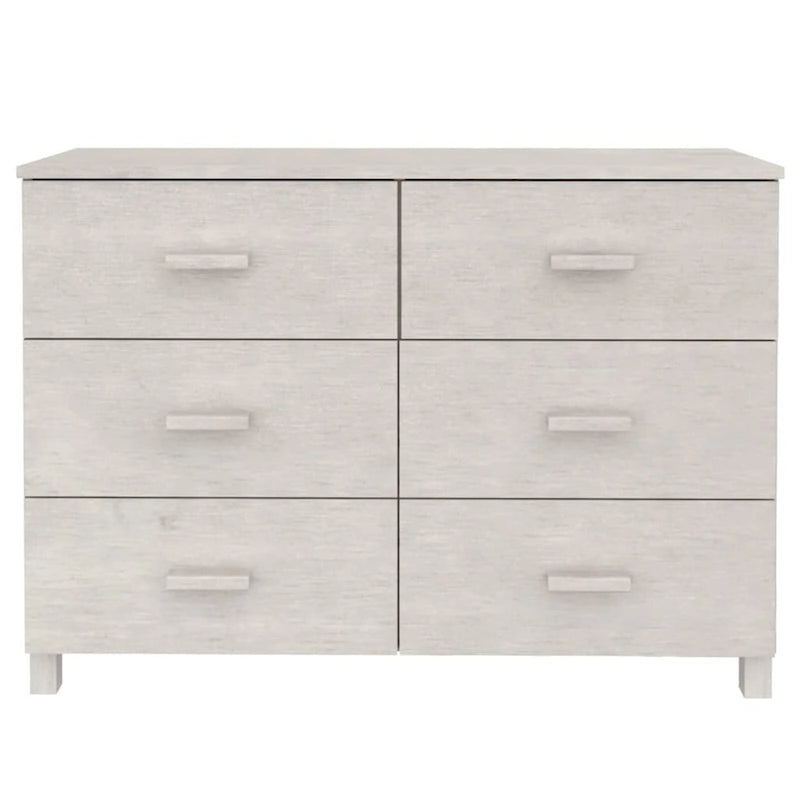 vidaXL Sideboard Buffet Console Cabinet with Storage HAMAR Solid Wood Pine - 44.5 x 15.7 x 31.5