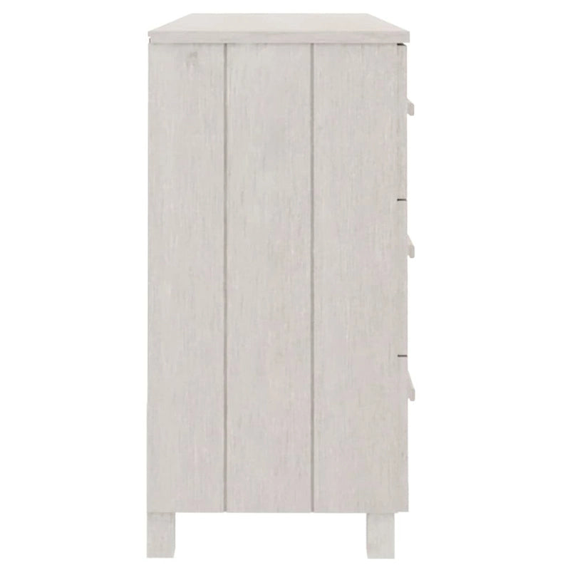 vidaXL Sideboard Buffet Console Cabinet with Storage HAMAR Solid Wood Pine - 44.5 x 15.7 x 31.5