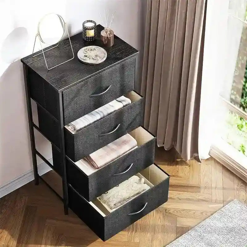 Small Dresser Chest of Drawers Fabric Dresser - 11.73D x 15.74W x 31.77H