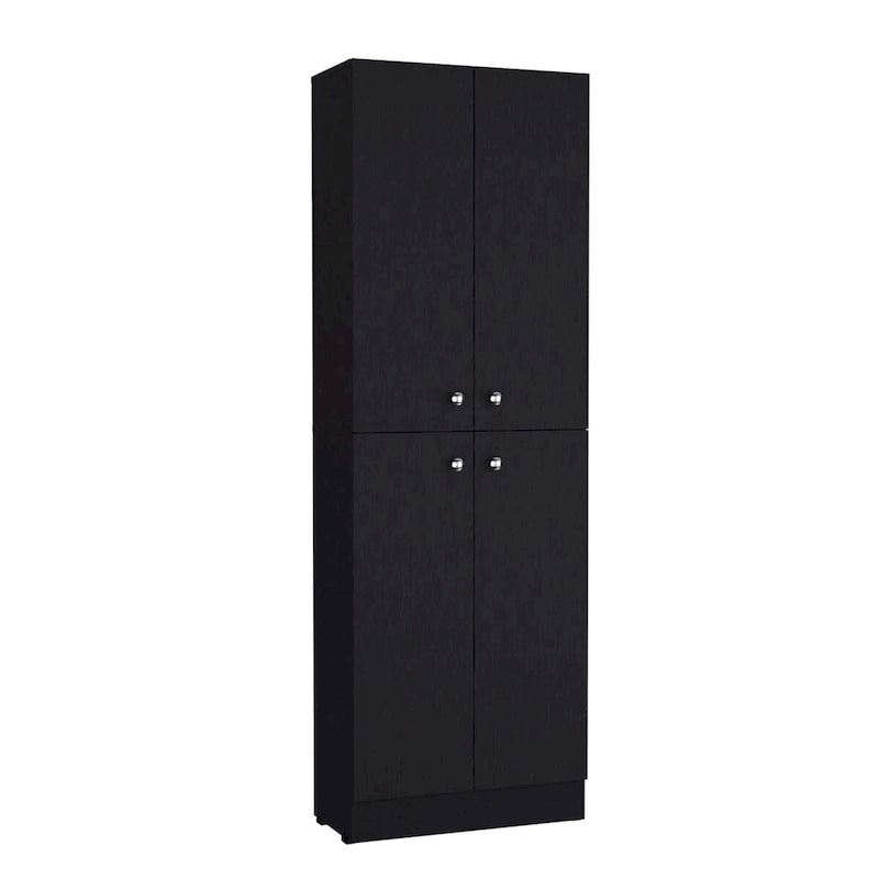 Lynch Kitchen Pantry Storage Cabinet, With 4 Doors, 5 Shelves