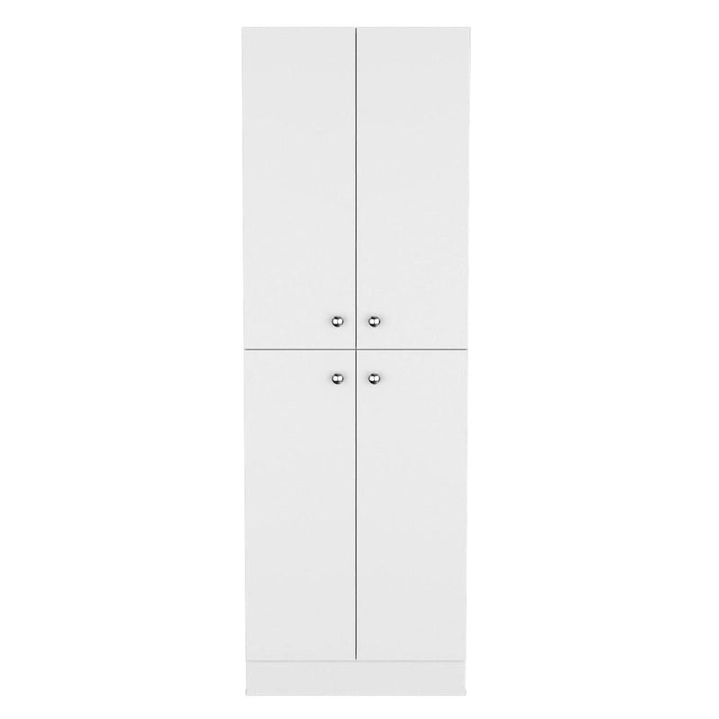 Lynch Kitchen Pantry Storage Cabinet, With 4 Doors, 5 Shelves