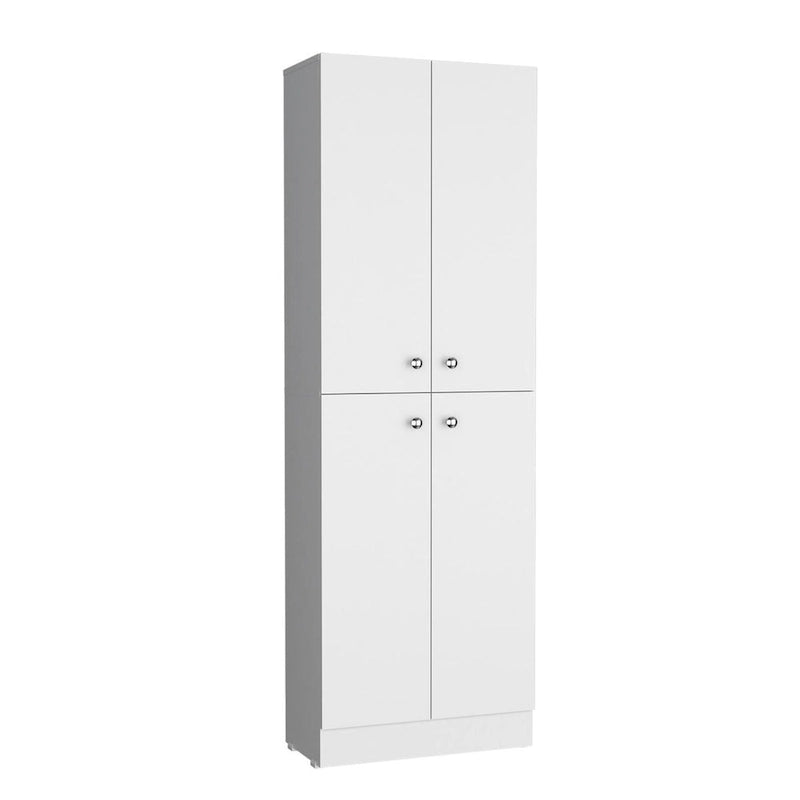 Lynch Kitchen Pantry Storage Cabinet, With 4 Doors, 5 Shelves