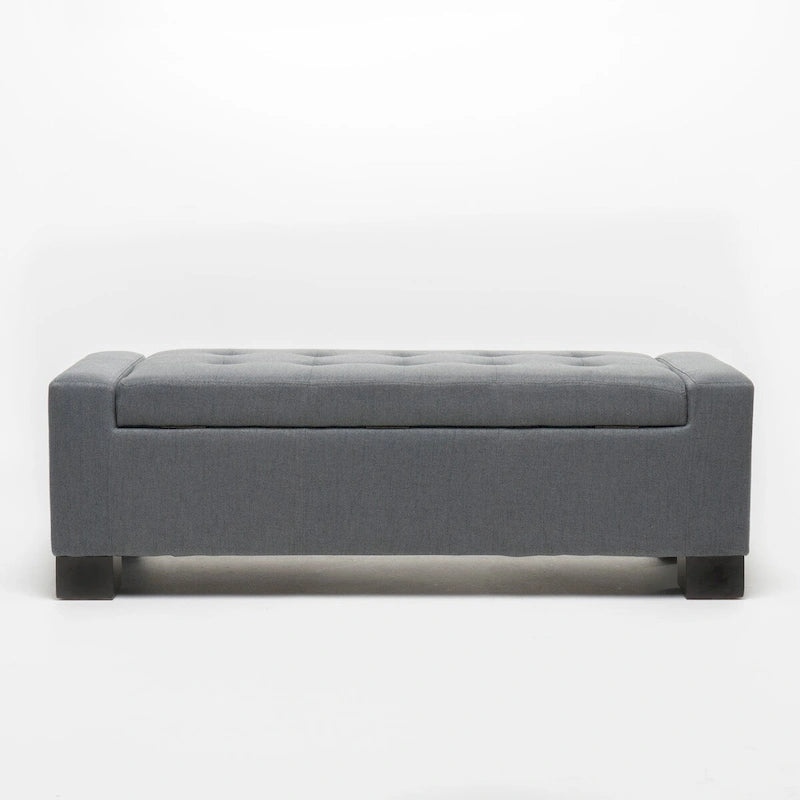 Modern Upholstered Storage Bench for Living Room Entryway