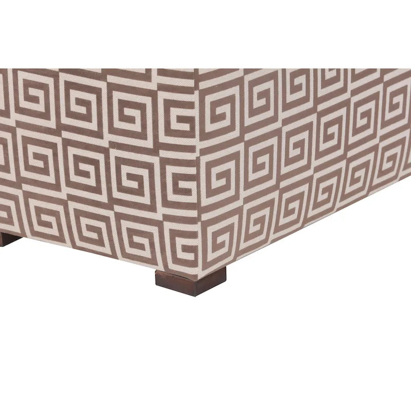 Angela Transitional Wood Storage Bench