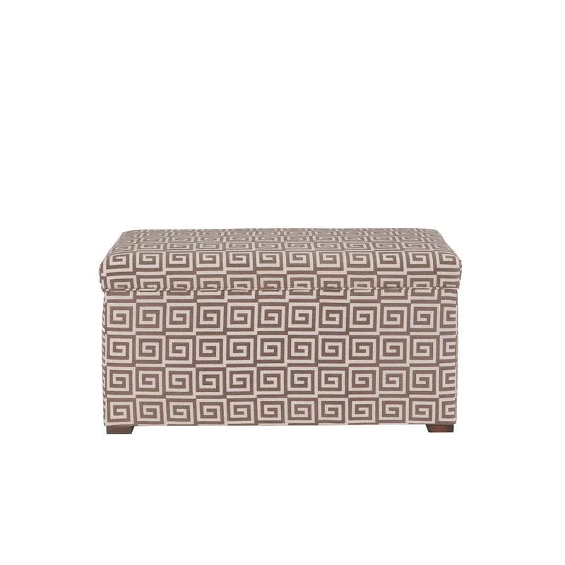 Angela Transitional Wood Storage Bench