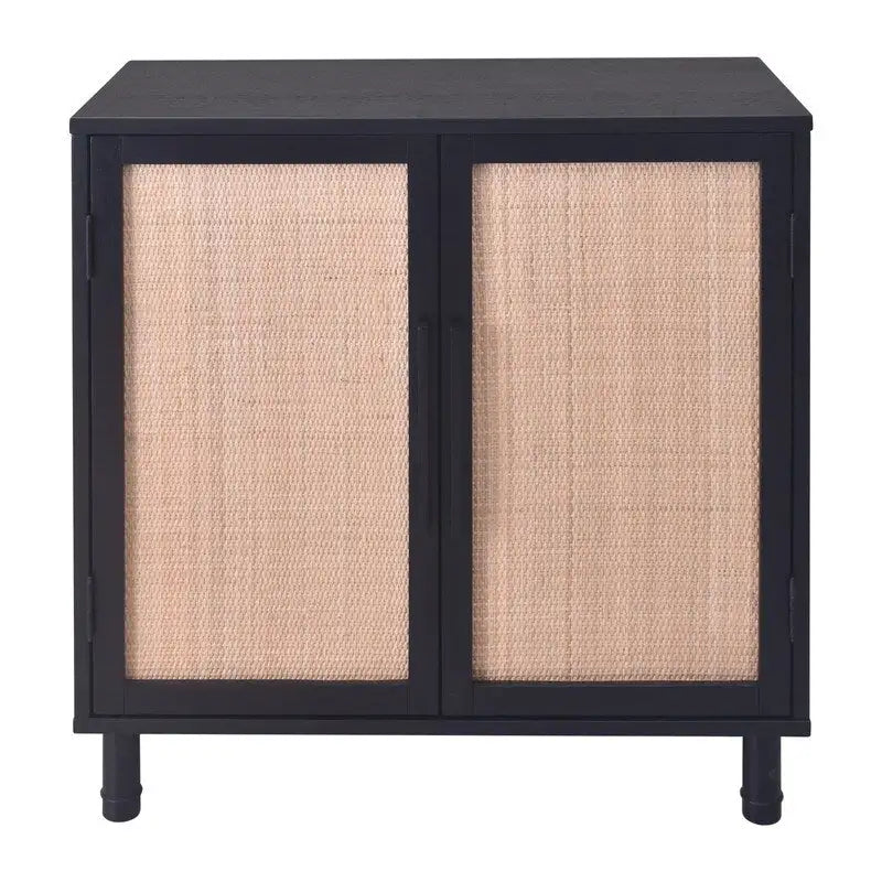 Hopper Studio Delancey Black Brown 2 Door Cabinet