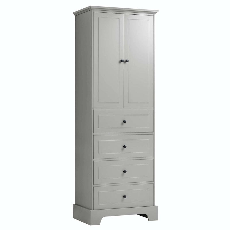 Bathroom Storage Cabinet with Drawers and Adjustable Shelf